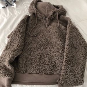 Dark grey/brown puffer pull over